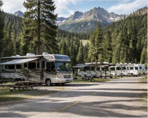 RV park in the Four Corners